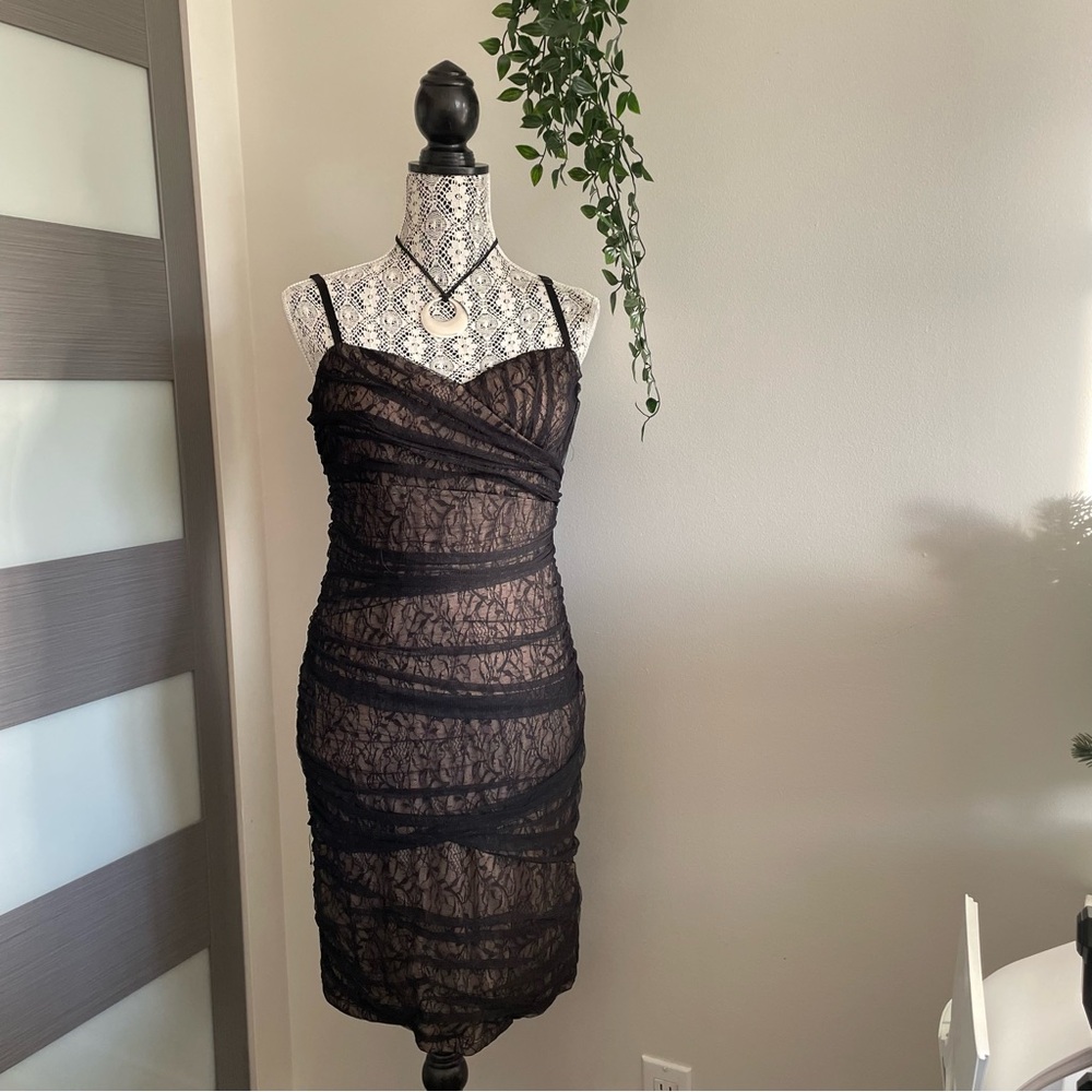 Max & Cleo Black Lace Dress